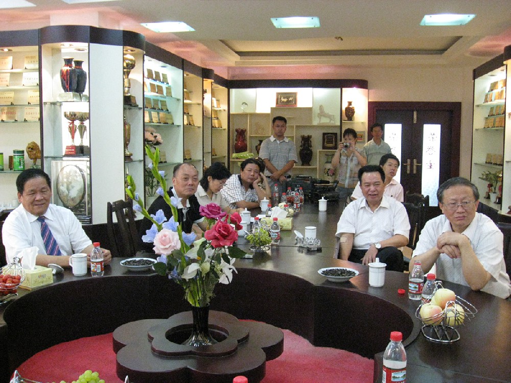 2008年8月8日，湖北省政协副主席、民建湖北省委主委仇小乐、襄阳市政协主席杨祥义等领导应邀参加诚元投资担保公司成立仪式前在荣誉室观看公司记录片.JPG